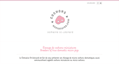 Desktop Screenshot of cochonsminiatures.com